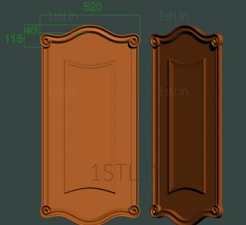 Door covers (DVN_0224) 3D model for CNC machine